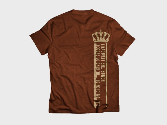 Clifton Chenier Centennial - Chocolate Short Sleeve Shirt