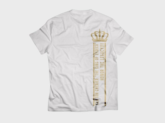 Clifton Chenier Centennial - White Short Sleeve Shirt