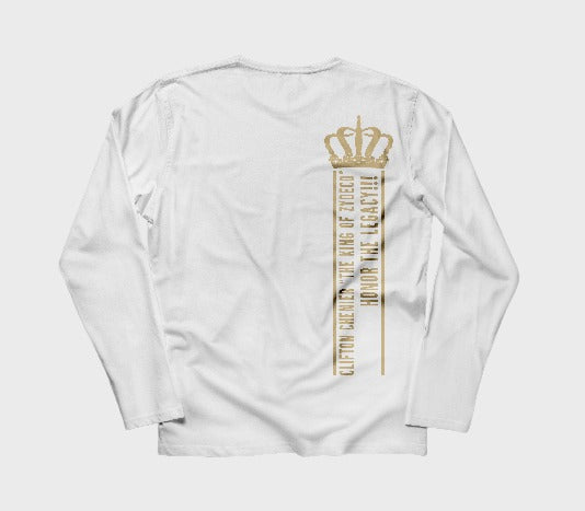 Clifton Chenier Centennial - Long Sleeve White Shirt