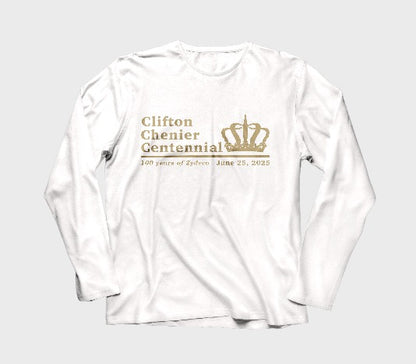 Clifton Chenier Centennial - Long Sleeve White Shirt