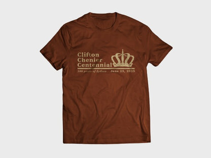 Clifton Chenier Centennial - Chocolate Short Sleeve Shirt