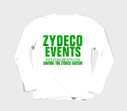 Zydeco Events - Long Sleeve White Shirt