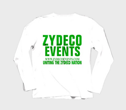 Zydeco Events - Long Sleeve White Shirt