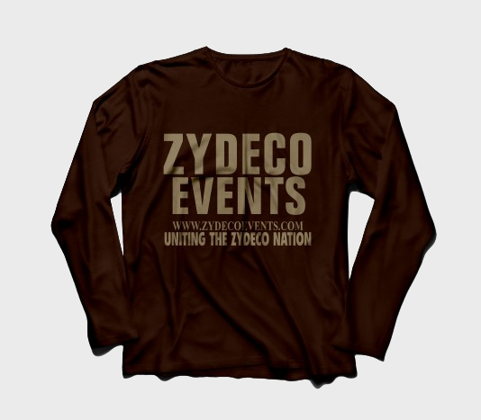 Zydeco Events - Long Sleeve Chocolate Shirt