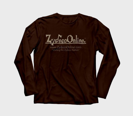 Zydeco Online - Long Sleeve Chocolate Shirt